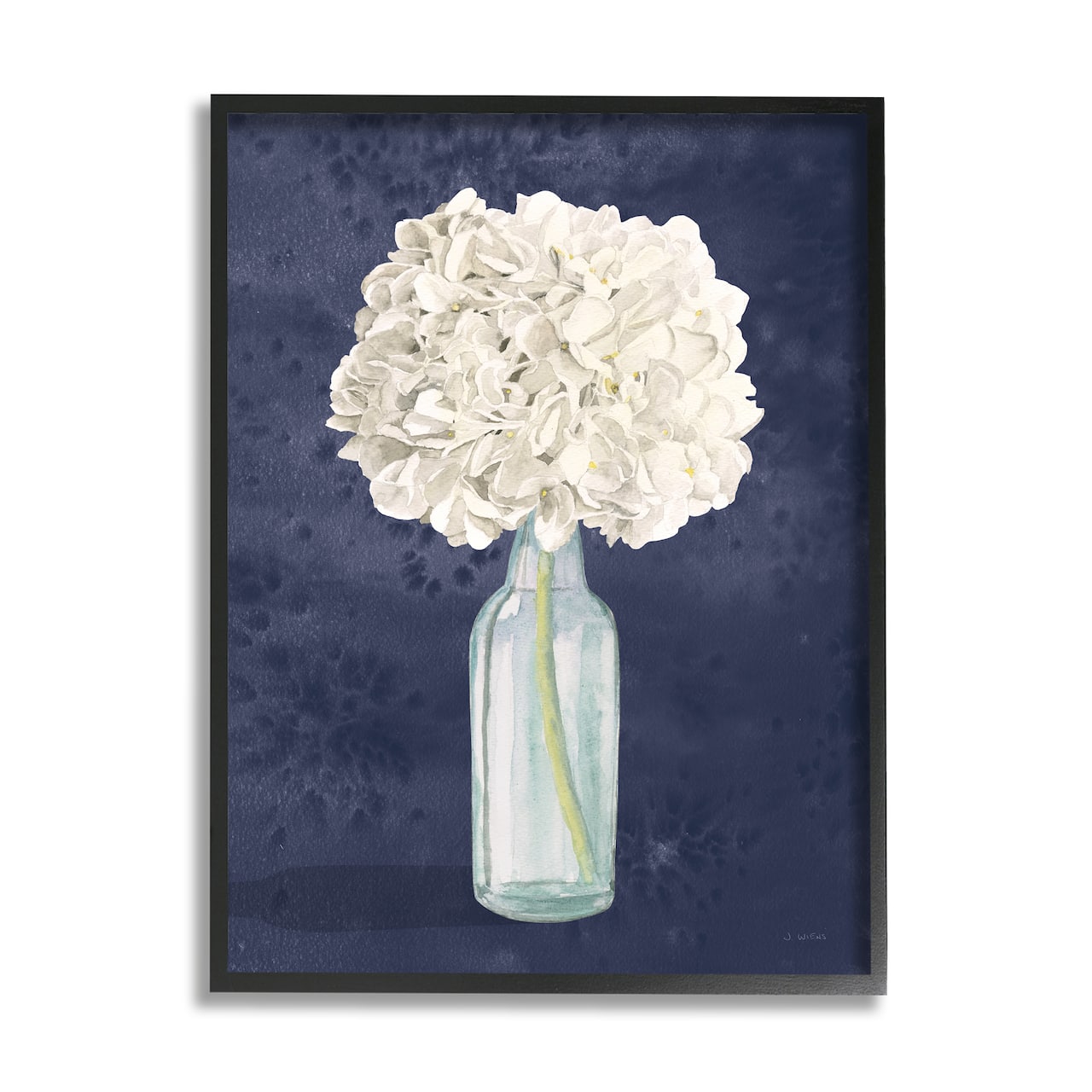 Stupell Industries White Floral Bouquet Black Framed Wall Art